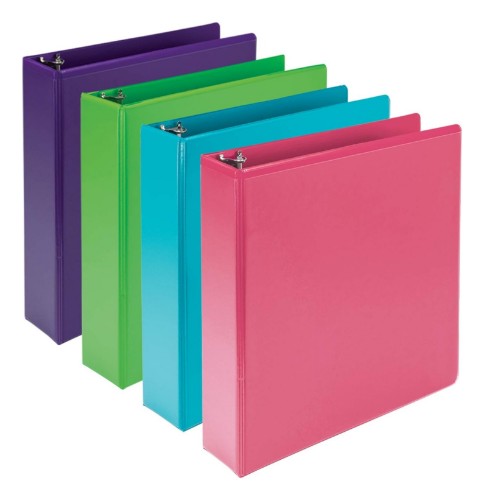 Samsill Durable ring binder A4 Blue, Green, Pink, Purple