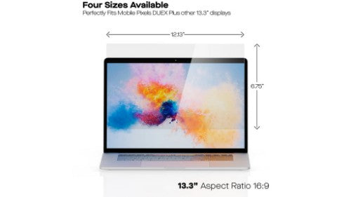 Mobile Pixels Privacy Screen Filter Frameless display privacy filter 13.3"