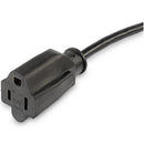 StarTech.com PACF10118IN power cable Black 19.7" (0.5 m) NEMA 5-15P NEMA 5-15R