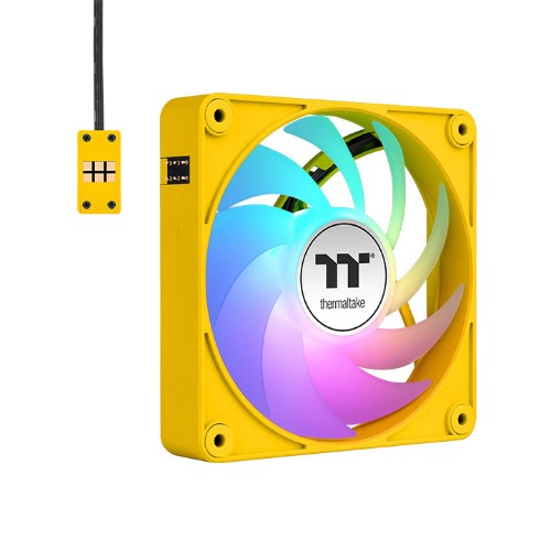 Thermaltake CT140 EX ARGB Computer case Air cooler 5.51" (14 cm) Yellow