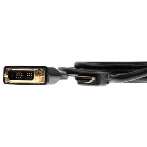 Rocstor Y10C125-B1 video cable adapter 120" (3.05 m) DVI-D HDMI Black