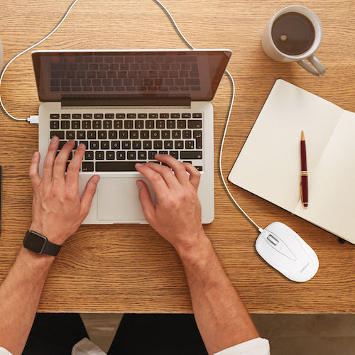 Macally TURBO mouse Ambidextrous USB Type-A Optical 1000 DPI