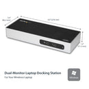 StarTech.com DK30ADD laptop dock/port replicator Wired USB 3.2 Gen 1 (3.1 Gen 1) Type-B Black, Silver
