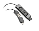 Poly DA85 USB to QD Black Adapter TAA