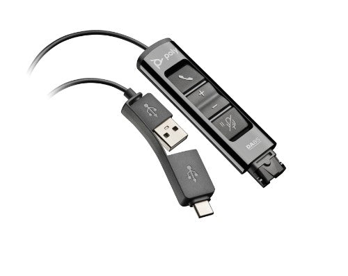 Poly DA85 USB to QD Black Adapter TAA