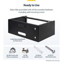 StarTech.com WALLMOUNT4 rack cabinet 4U Wall mounted rack Black