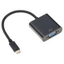 4XEM 4XUSBCVGAAB video cable adapter 9.84" (0.25 m) USB Type-C VGA (D-Sub) Black