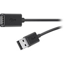 Belkin USB 2.0 A M/F 3m USB cable 118.1" (3 m) USB A Black