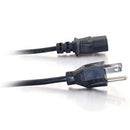 C2G 1ft Universal 18 AWG Power Cord (IEC320C13 -> NEMA 5-15P) Black 11.8" (0.3 m)