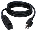 QVS 3-Outlet 3-Prong 10ft Black 120.1" (3.05 m)