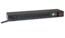 APC AP7801B power distribution unit (PDU) 8 AC outlet(s) 1U Black
