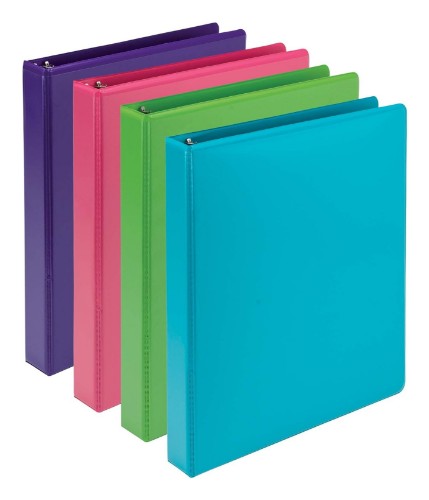 Samsill Durable ring binder Letter Blue, Green, Pink, Purple