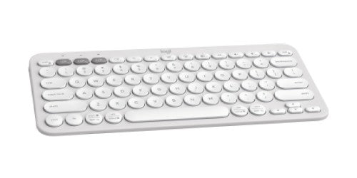 Logitech Pebble Keys 2 K380s keyboard Universal Bluetooth QWERTY English White