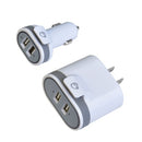 Siig AC-PW1A22-S1 mobile device charger Universal Gray, White AC, Cigar lighter Auto, Indoor
