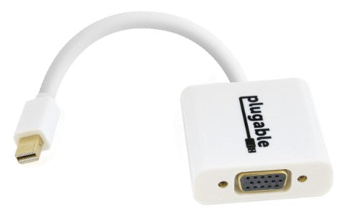 Plugable Technologies MDPM-VGAF video cable adapter Mini DisplayPort VGA (D-Sub) White