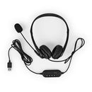 Aluratek AWHU01FJ headphones/headset Wired Head-band Calls/Music USB Type-A Black
