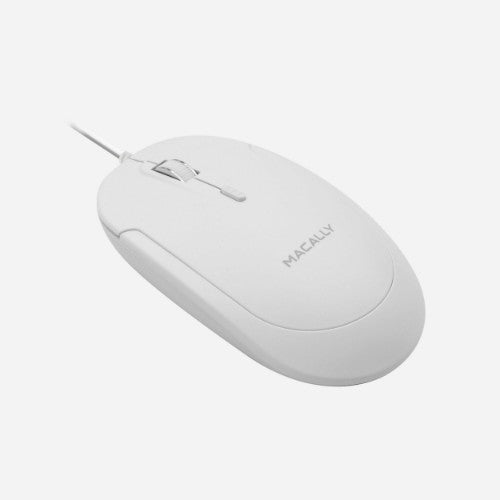 Macally UCDYNAMOUSEW mouse Universal Ambidextrous USB Type-C Optical 2400 DPI