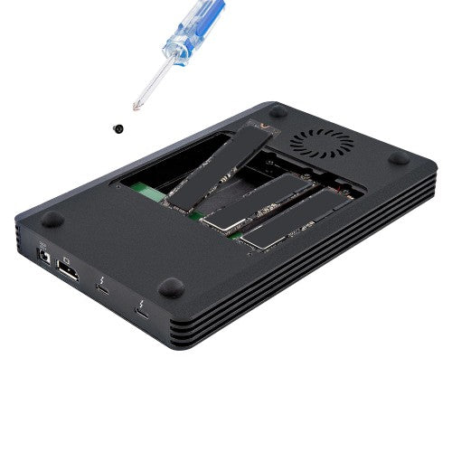 StarTech.com M2E4BTB3 storage drive enclosure SSD enclosure Black M.2