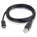 C2G 28871 USB cable 72" (1.83 m) USB 2.0 USB A USB C Black
