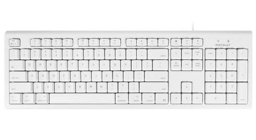 Macally QKEYCOMBO keyboard Mouse included USB White