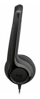 Logitech 981-001575 headphones/headset Wired Head-band Calls/Music USB Type-C Black