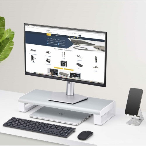 StarTech.com 1MFSW-MONITOR-RISER monitor mount / stand Desk Silver