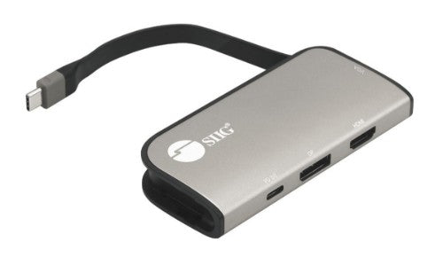 Siig CB-TC0G11-S1 laptop dock/port replicator USB 3.2 Gen 1 (3.1 Gen 1) Type-C Gray