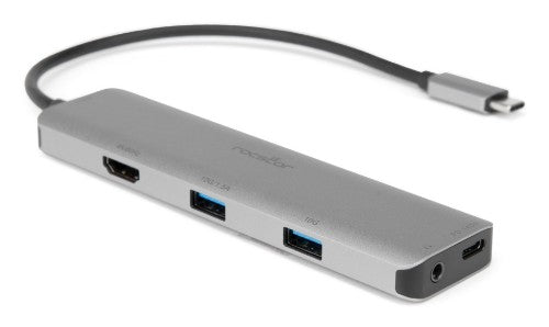 Rocstor Y10A338-S1 interface hub USB Type-C 10000 Mbit/s Black, Silver