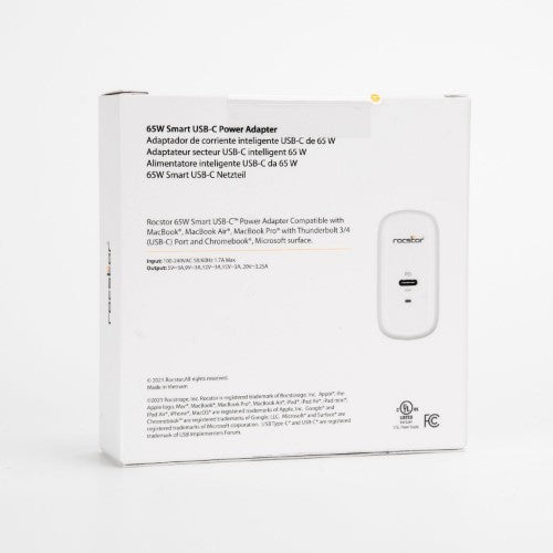 Rocstor Y10A246-W1 mobile device charger Laptop White Indoor