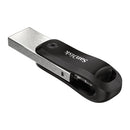 SanDisk iXpand Go USB flash drive 64 GB USB Type-A / USB Type-C 3.2 Gen 1 (3.1 Gen 1) Black, Silver