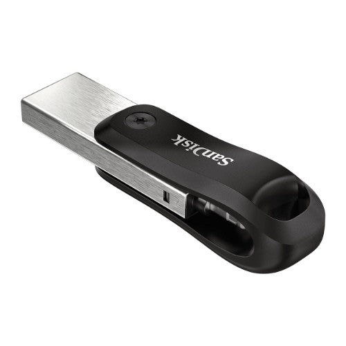 SanDisk iXpand Go USB flash drive 64 GB USB Type-A / USB Type-C 3.2 Gen 1 (3.1 Gen 1) Black, Silver