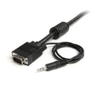 StarTech.com MXTHQMM25A video cable adapter 300" (7.62 m) VGA (D-Sub) + 3.5mm Black