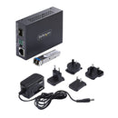 StarTech.com MCM1110SMLC40 network media converter 2000 Mbit/s 1310 nm Single-mode Black