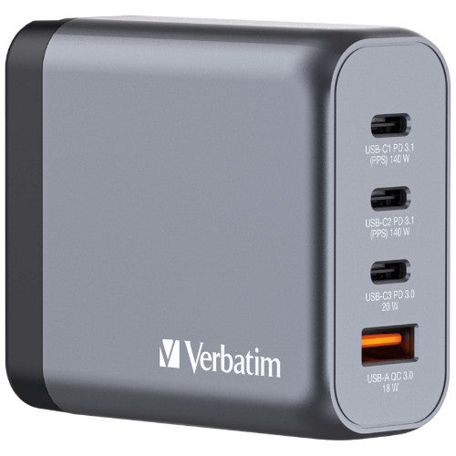 Verbatim GNC-140 Universal Black, Gray AC Fast charging Indoor