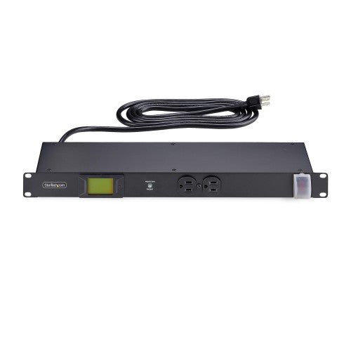 StarTech.com 12NM8-RACK-MOUNT-PDU power distribution unit (PDU) 12 AC outlet(s) 1U Black