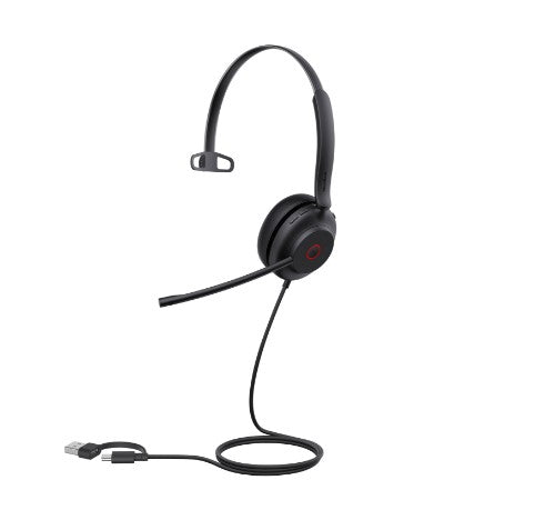 Yealink UH35 Mono UC USB-C/A Headset Wired Head-band Calls/Music USB Type-C / USB Type-A Black