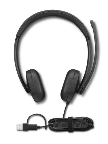 Lenovo VoIP Headset 5000 Wired Head-band Office/Call center USB Type-C Black
