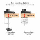 Siig CE-MT3Y11-S1 monitor mount / stand 32" Black, Red Desk