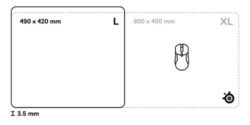 Steelseries 63432 mouse pad Gaming mouse pad Black