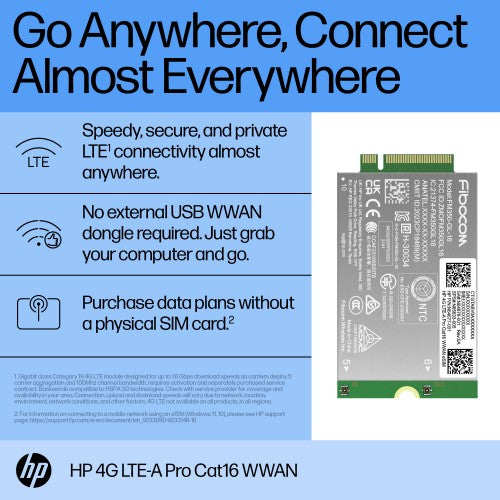 HP 4G LTE-A Pro Cat16 WWAN