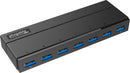 Plugable Technologies USB3-HUB7C interface hub USB 3.2 Gen 1 (3.1 Gen 1) Type-A 5000 Mbit/s Black