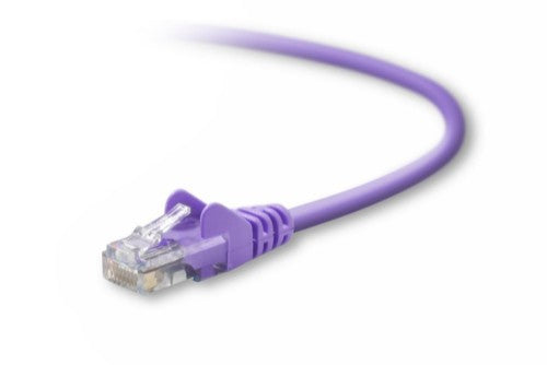 Belkin Cat5e, 14ft, 1 x RJ-45, 1 x RJ-45, Purple networking cable 167.7" (4.26 m)