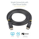 StarTech.com DISPL2M DisplayPort cable 78.7" (2 m) Black
