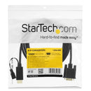 StarTech.com HD2VGAMM10 video cable adapter 118.1" (3 m) VGA (D-Sub) HDMI + Micro USB Black
