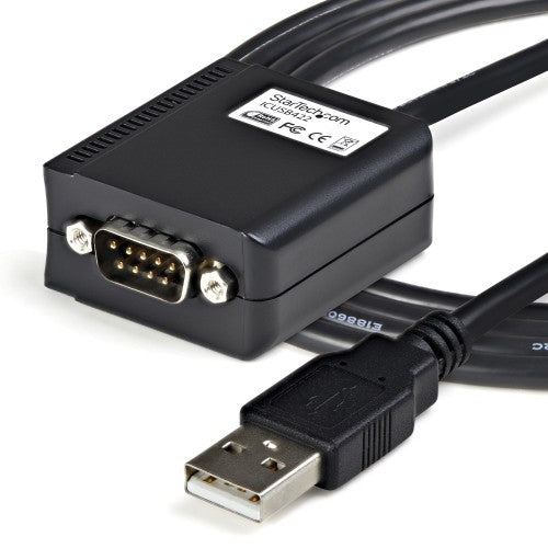 StarTech.com ICUSB422 cable gender changer DB9 M USB-A FM Black