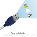 Sabrent CB-9P6F serial cable Blue, White 71.7" (1.82 m) USB Type-A DB-9