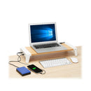 Eaton MR229USB monitor mount / stand White, Wood Desk