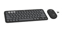 Logitech Pebble 2 Combo keyboard Mouse included Universal RF Wireless + Bluetooth QWERTY English Graphite