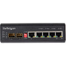 StarTech.com IES1G52UP12V network switch Unmanaged Gigabit Ethernet (10/100/1000) Power over Ethernet (PoE) Black