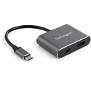 StarTech.com CDP2HDMDP USB graphics adapter 3840 x 2160 pixels Black, Gray